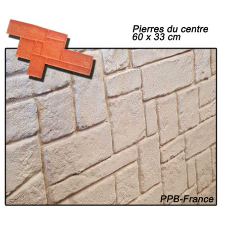 Moule pour mur en plâtre imprimé, pierre reconstituée imprimée - tampons en béton verticaux, texture tapis décoratif MUR EN PIERRE - Canada