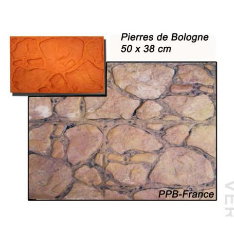 Moule empreinte pour mur modèle Pierres de Bologne