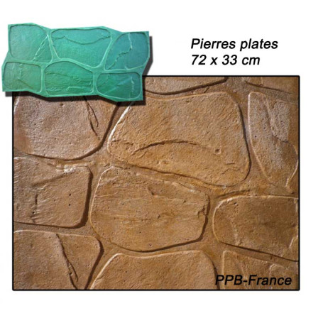 Moule en Silicone Plaque de Texture Mur ou Dalles en Pierre Pâte Fimo