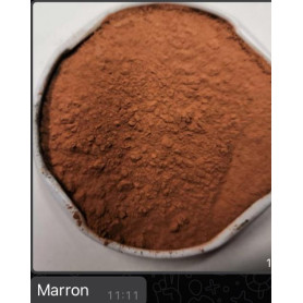 Agent démoulant coloré en poudre pour béton empreinte - marron