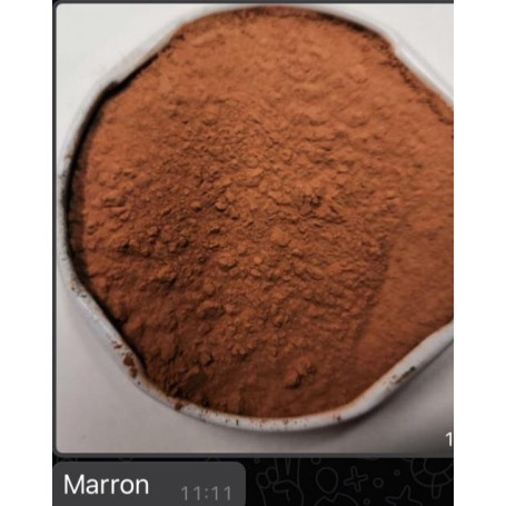 Agent démoulant coloré en poudre pour béton empreinte - marron